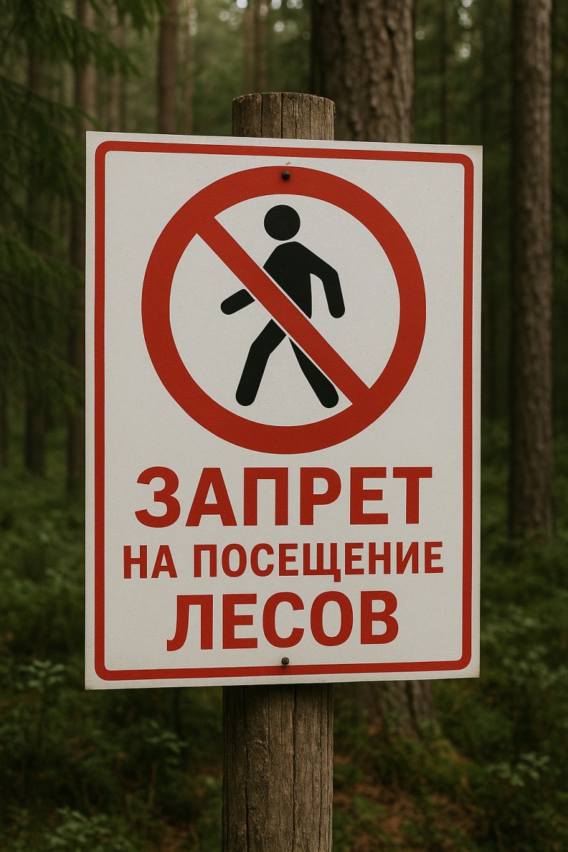 Запрет на посещение лесов